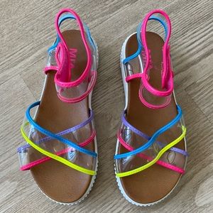 Kids Neon Platform Sandal